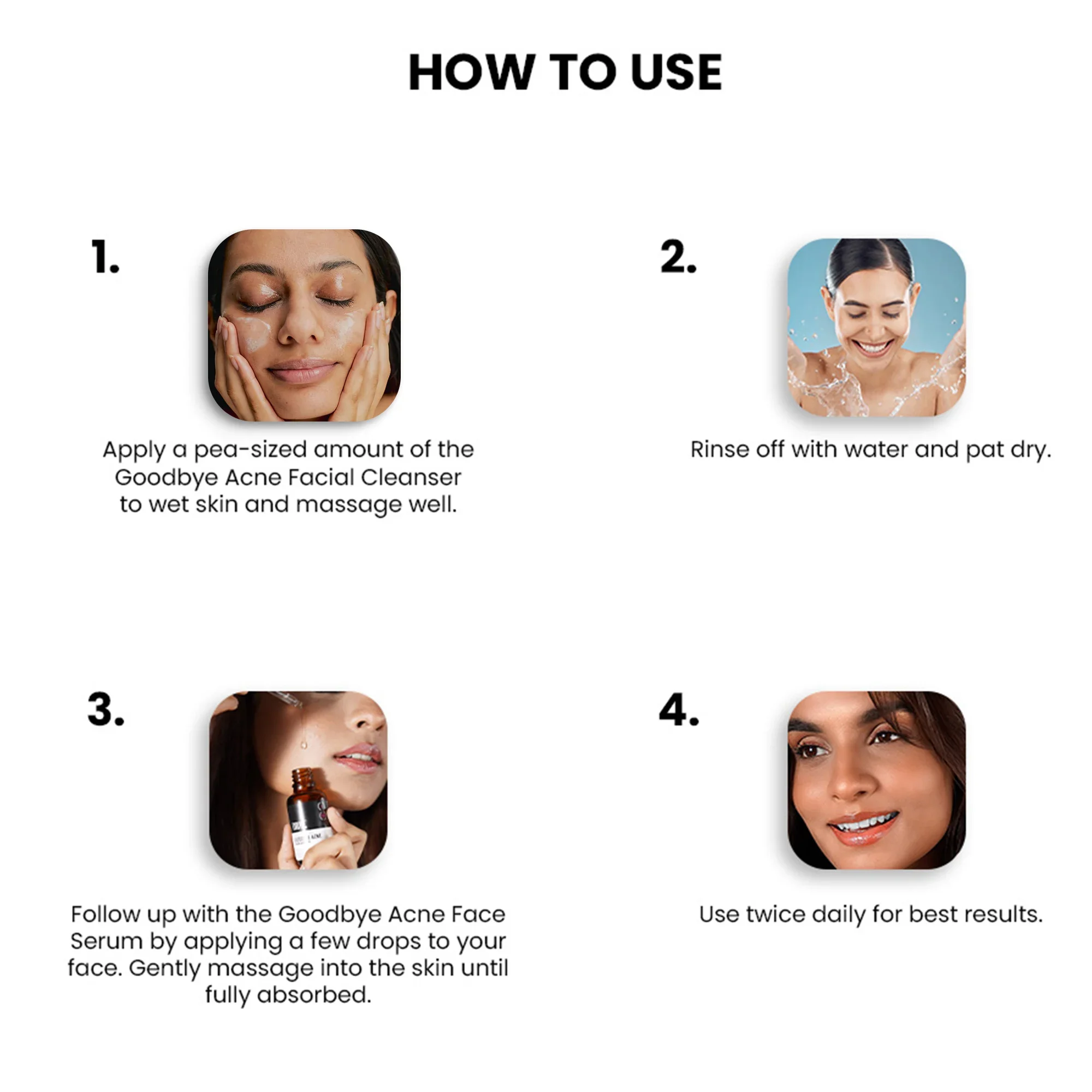 Goodbye Acne Cleanser (25ml) + ThriveCo Goodbye Acne Serum (10ml) - Image 3