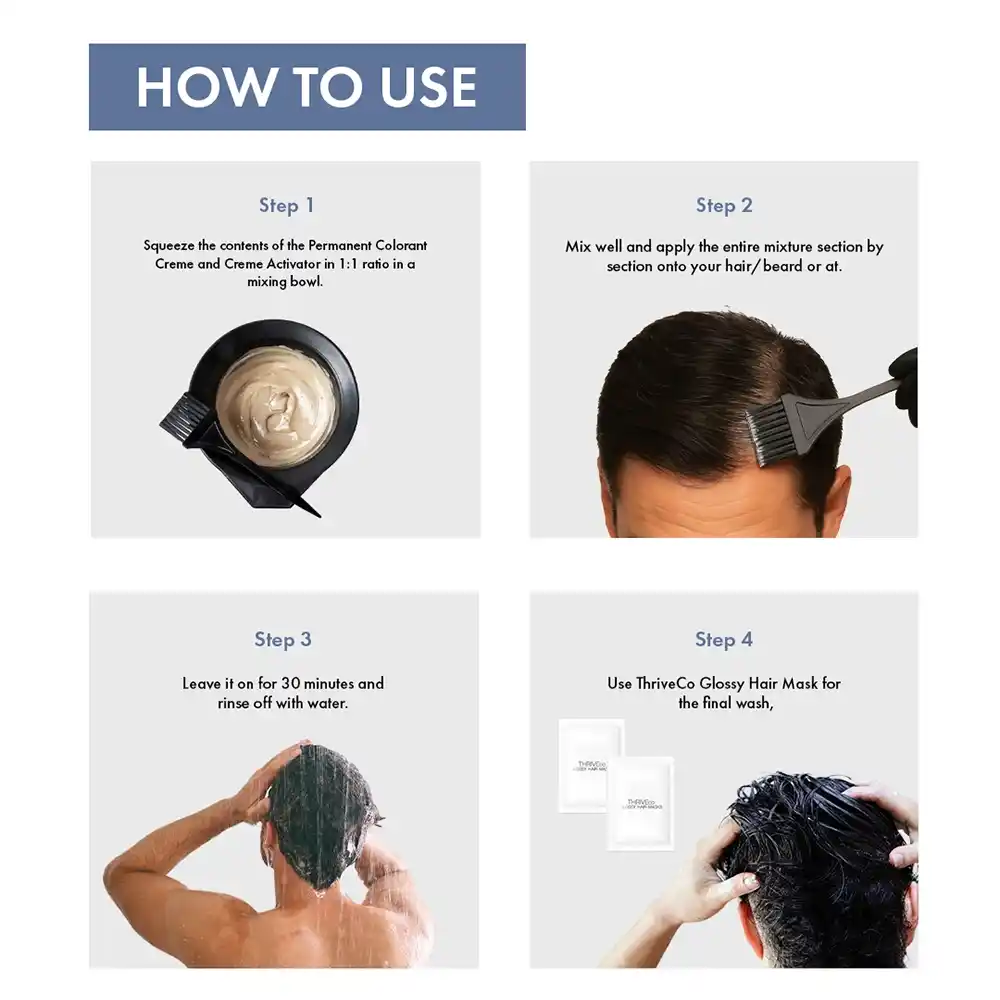 Permanent Hair Color Creme for Men, 70 ml - Image 11