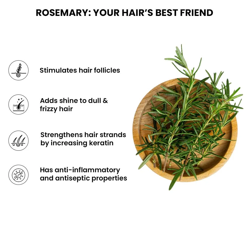Rosemary Water Hair Spray, 100ml - Image 3